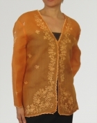 Women's Jacket Orange Cocoon silk 100232 Orange Women's Jacket Orange Cocoon silk 100232 Orange